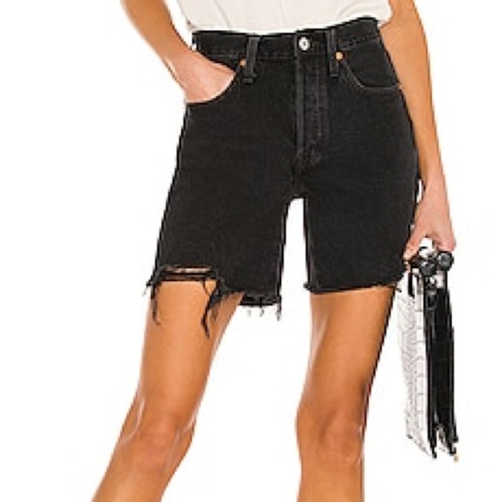 New!! LEVI’S 501 BLACK DENIM SHORTS SIZE 24